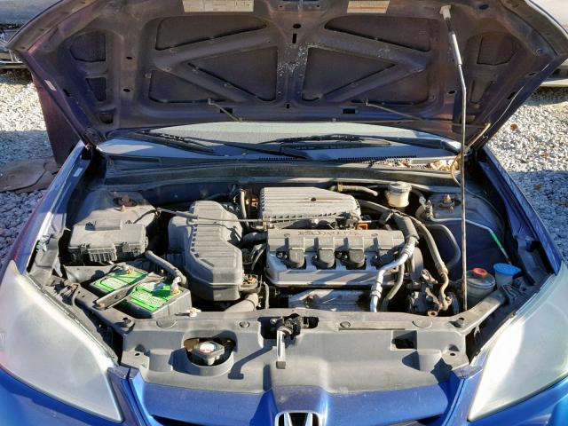 2HGES16335H574801 - 2005 HONDA CIVIC DX V BLUE photo 7