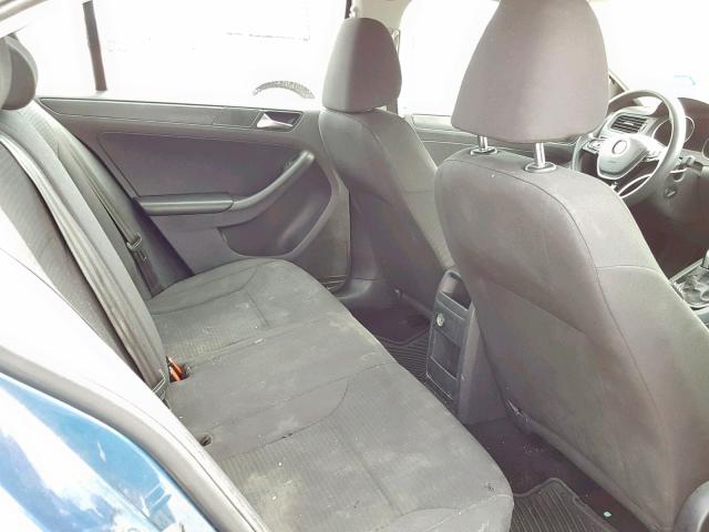 3VW2K7AJ9FM357358 - 2015 VOLKSWAGEN JETTA BASE BLUE photo 6