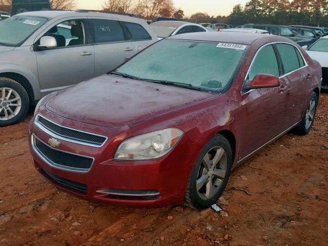 1G1ZJ57B59F102809 - 2009 CHEVROLET MALIBU 2LT RED photo 2