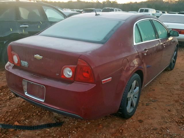 1G1ZJ57B59F102809 - 2009 CHEVROLET MALIBU 2LT RED photo 4