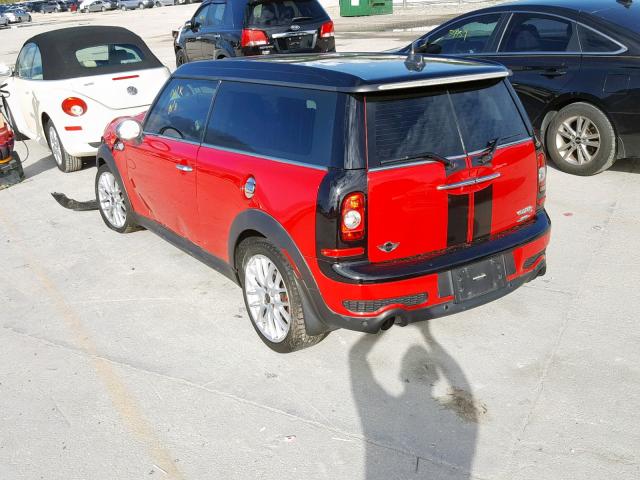 WMWMM3C57ATZ33602 - 2010 MINI COOPER S C RED photo 3