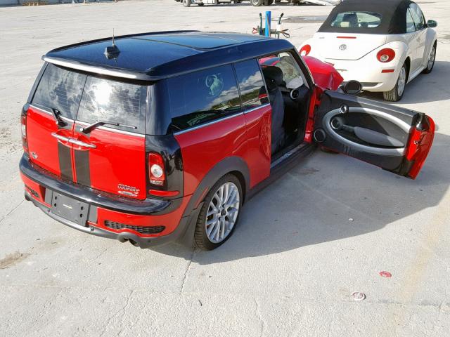 WMWMM3C57ATZ33602 - 2010 MINI COOPER S C RED photo 4