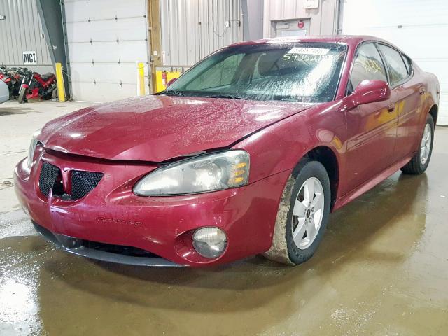 2G2WP522051332862 - 2005 PONTIAC GRAND PRIX BURGUNDY photo 2