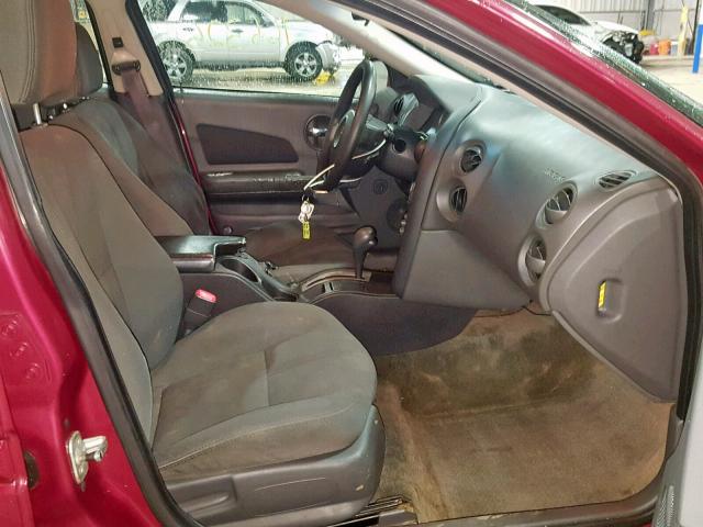 2G2WP522051332862 - 2005 PONTIAC GRAND PRIX BURGUNDY photo 5