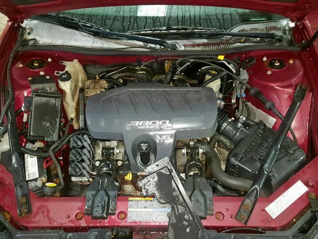 2G2WP522051332862 - 2005 PONTIAC GRAND PRIX BURGUNDY photo 7