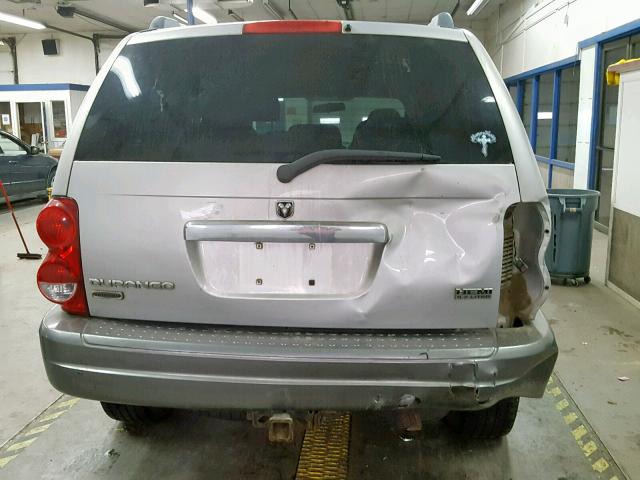 1D4HB48206F145235 - 2006 DODGE DURANGO SL GRAY photo 10