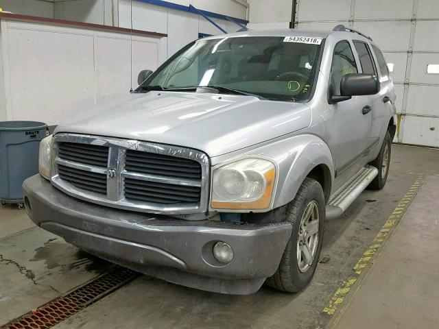 1D4HB48206F145235 - 2006 DODGE DURANGO SL GRAY photo 2