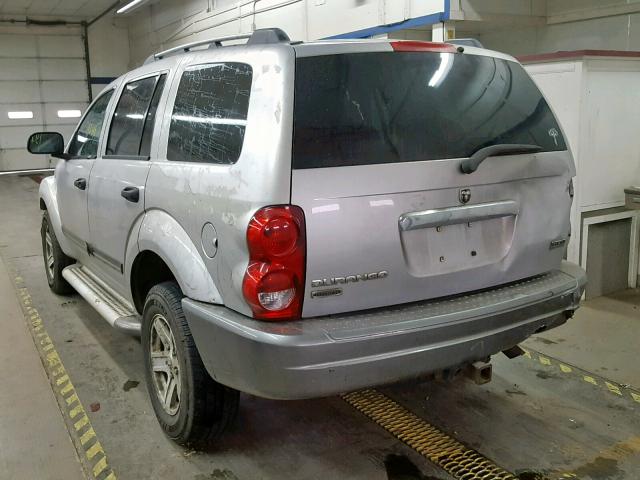 1D4HB48206F145235 - 2006 DODGE DURANGO SL GRAY photo 3