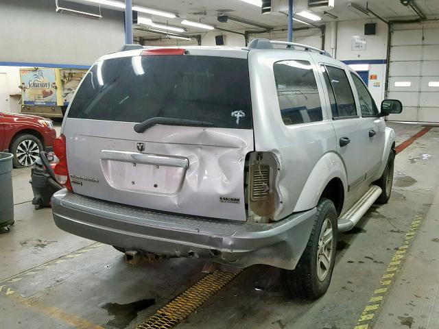 1D4HB48206F145235 - 2006 DODGE DURANGO SL GRAY photo 4