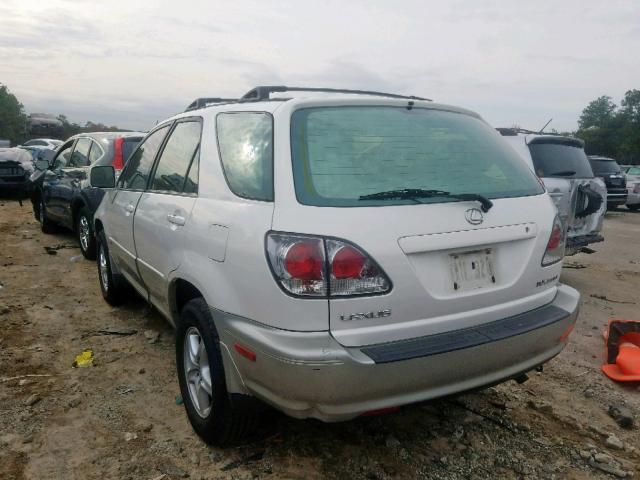 JTJGF10U020133279 - 2002 LEXUS RX 300 WHITE photo 3