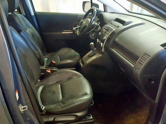 JM1CR29L080317252 - 2008 MAZDA 5 GRAY photo 5