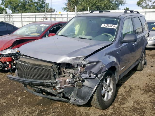 4F2CZ49H88KM21337 - 2008 MAZDA TRIBUTE HY SILVER photo 2