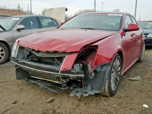 1G6DL5EV7A0102197 - 2010 CADILLAC CTS PERFOR RED photo 2