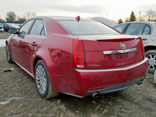 1G6DL5EV7A0102197 - 2010 CADILLAC CTS PERFOR RED photo 3