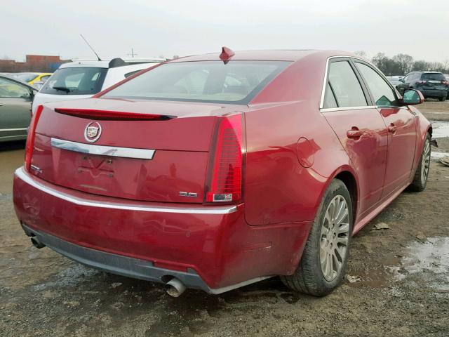 1G6DL5EV7A0102197 - 2010 CADILLAC CTS PERFOR RED photo 4