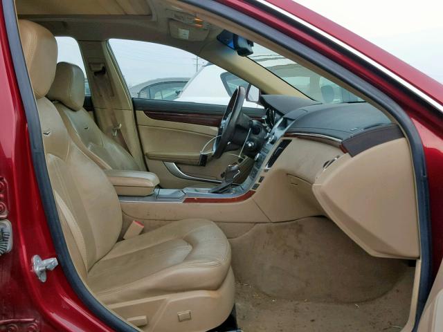 1G6DL5EV7A0102197 - 2010 CADILLAC CTS PERFOR RED photo 5