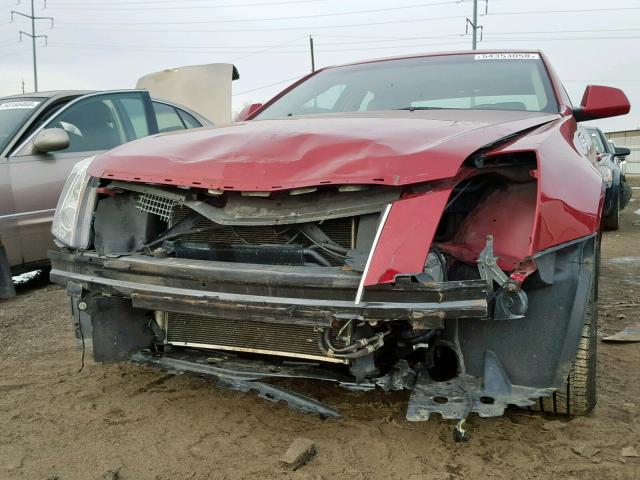 1G6DL5EV7A0102197 - 2010 CADILLAC CTS PERFOR RED photo 9