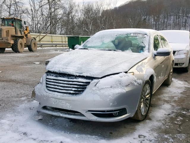 1C3BC2FG0BN526784 - 2011 CHRYSLER 200 LIMITE SILVER photo 2