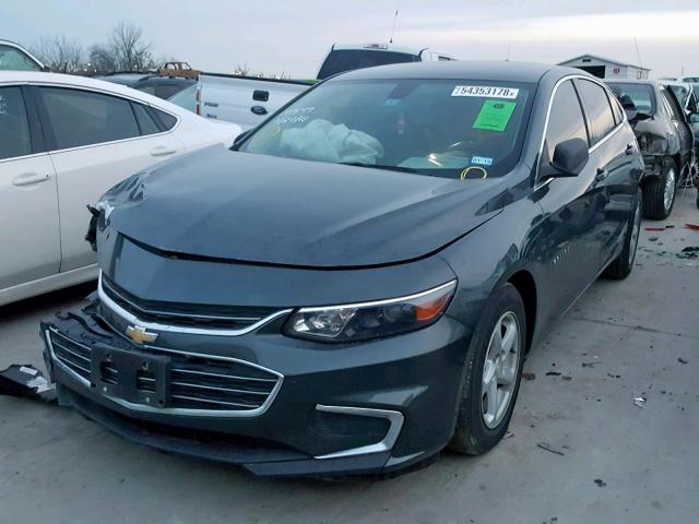 1G1ZB5ST8HF150090 - 2017 CHEVROLET MALIBU LS Grau Foto 2