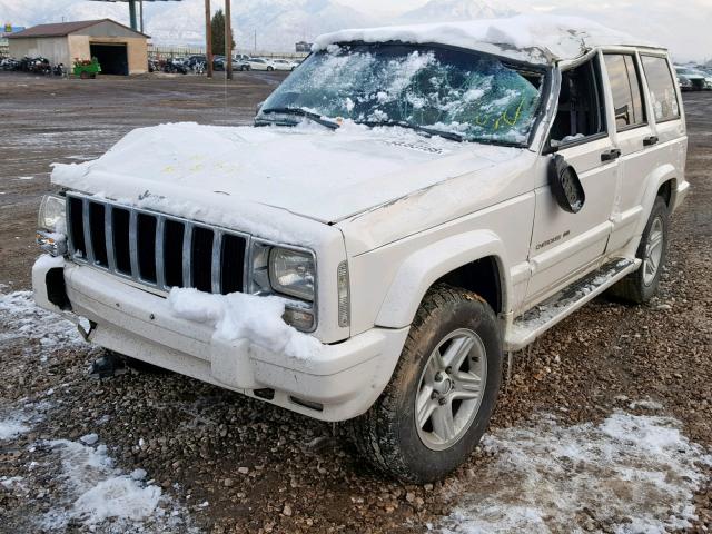 1J4FF68S6YL202203 - 2000 JEEP CHEROKEE L WHITE photo 2