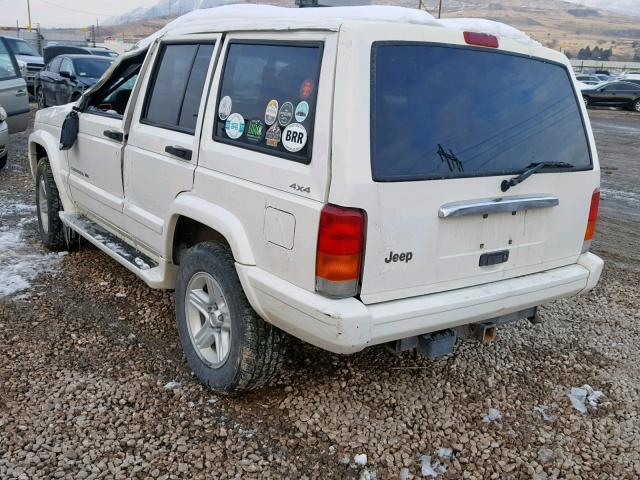 1J4FF68S6YL202203 - 2000 JEEP CHEROKEE L WHITE photo 3