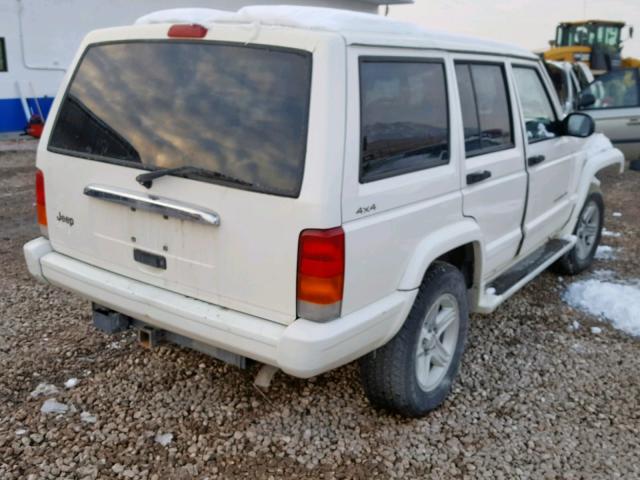 1J4FF68S6YL202203 - 2000 JEEP CHEROKEE L WHITE photo 4