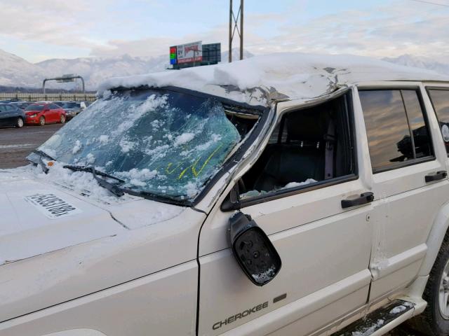 1J4FF68S6YL202203 - 2000 JEEP CHEROKEE L WHITE photo 9