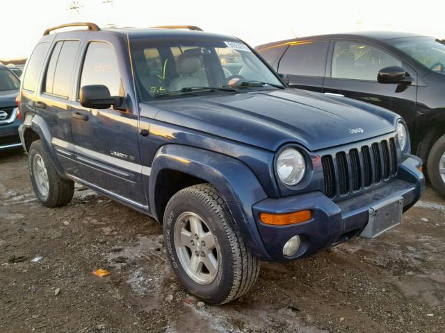 1J8GL58K42W354024 - 2002 JEEP LIBERTY LI BLUE photo 1