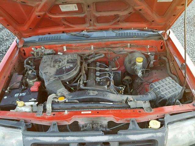 1N6DD21S9XC330033 - 1999 NISSAN FRONTIER X RED photo 7