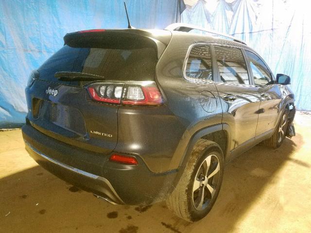 1C4PJMDX2KD346895 - 2019 JEEP CHEROKEE L GRAY photo 4