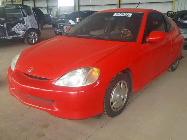 JHMZE14715S000198 - 2005 HONDA INSIGHT RED photo 2