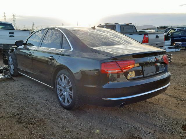 WAUAVAFDXBN001603 - 2011 AUDI A8 QUATTRO BROWN photo 3