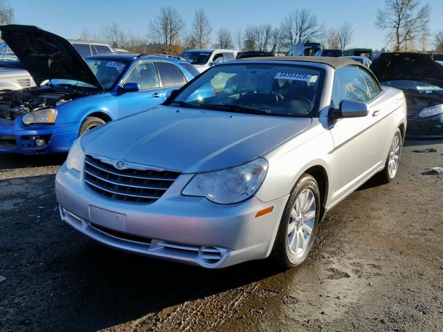 1C3BC5ED5AN180688 - 2010 CHRYSLER SEBRING TO SILVER photo 2