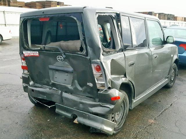 JTLKT324X50218590 - 2005 TOYOTA SCION XB Графитовый фото 4