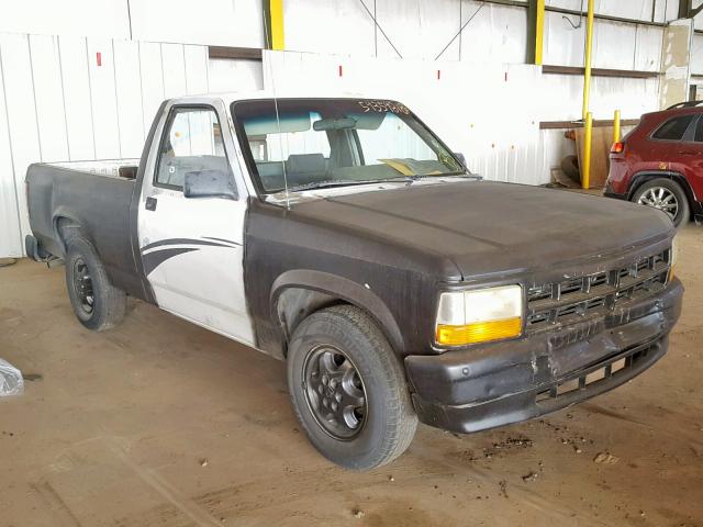 1B7FL26P5TS639677 - 1996 DODGE DAKOTA WHITE photo 1