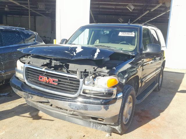 1GKEC13T35J213135 - 2005 GMC YUKON BLACK photo 2