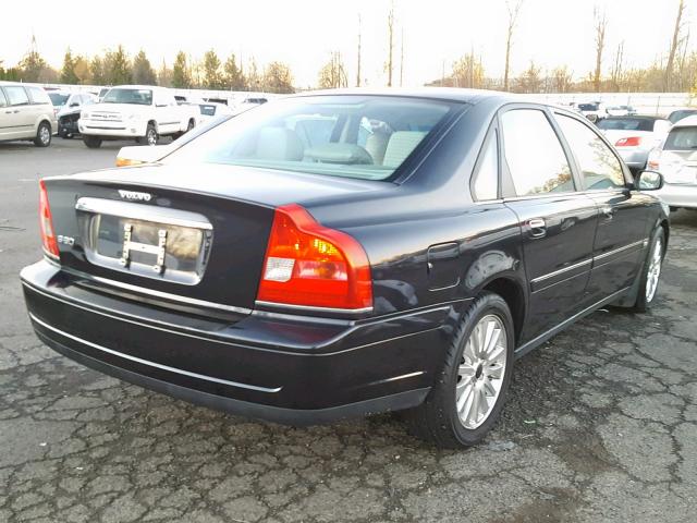 YV1TS92D541346843 - 2004 VOLVO S80 BLACK photo 4