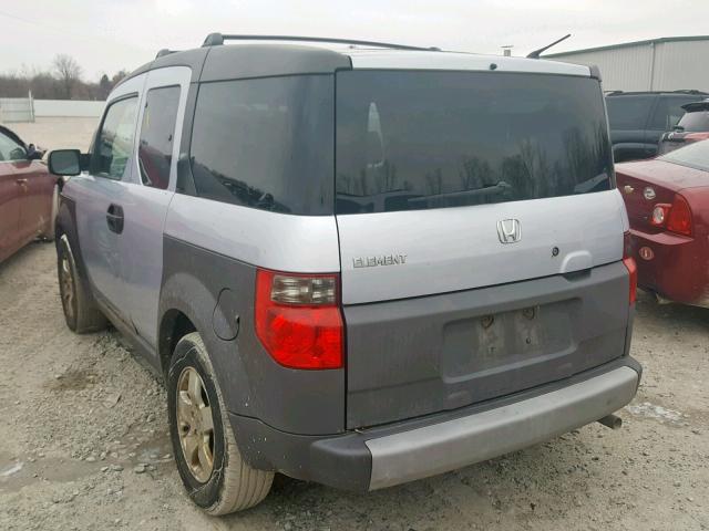 5J6YH28513L000416 - 2003 HONDA ELEMENT EX GRAY photo 3