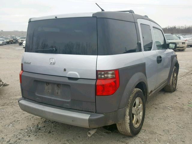 5J6YH28513L000416 - 2003 HONDA ELEMENT EX GRAY photo 4