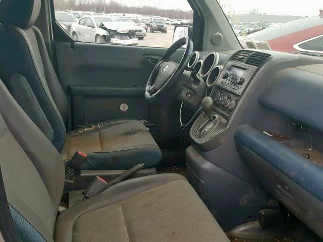 5J6YH28513L000416 - 2003 HONDA ELEMENT EX GRAY photo 5