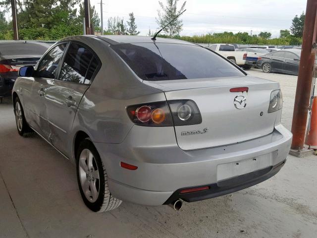 JM1BK323461537274 - 2006 MAZDA 3 S SILVER photo 3