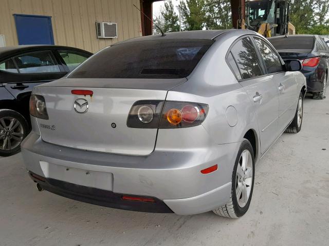 JM1BK323461537274 - 2006 MAZDA 3 S SILVER photo 4