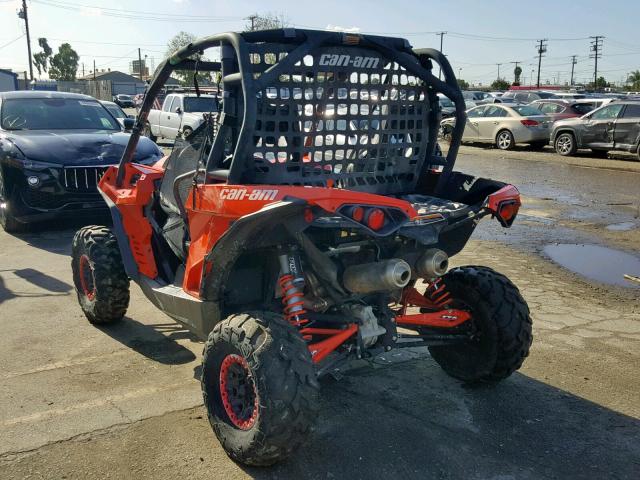 3JBPXAP29FJ000645 - 2015 CAN-AM MAVERICK 1 ORANGE photo 3