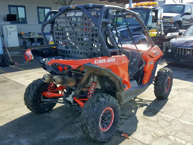 3JBPXAP29FJ000645 - 2015 CAN-AM MAVERICK 1 ORANGE photo 4