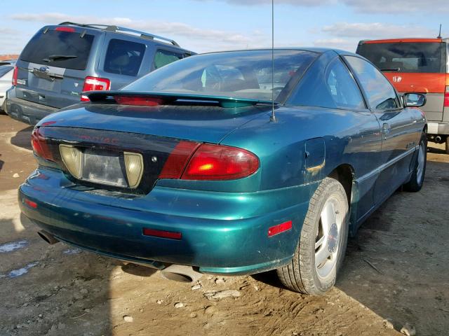 1G2JD12TXT7575521 - 1996 PONTIAC SUNFIRE GT GREEN photo 4