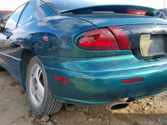 1G2JD12TXT7575521 - 1996 PONTIAC SUNFIRE GT GREEN photo 9