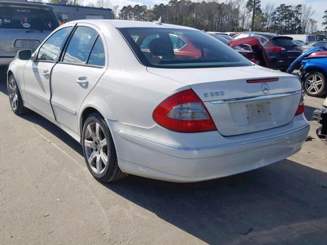 WDBUF56X27B064958 - 2007 MERCEDES-BENZ E 350 WHITE photo 3