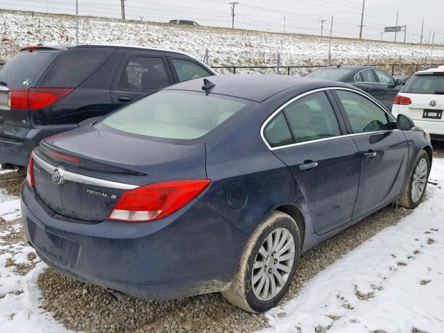 2G4GS5EV4D9226897 - 2013 BUICK REGAL PREM BLUE photo 4