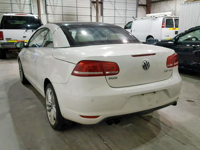 WVWFW7AH5CV002629 - 2012 VOLKSWAGEN EOS LUX 白色 照片 3