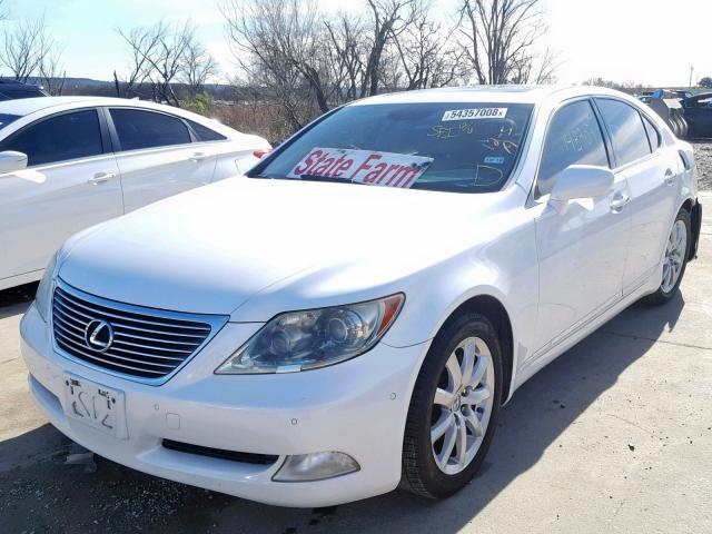 JTHBL46F575045675 - 2007 LEXUS LS 460 WHITE photo 2